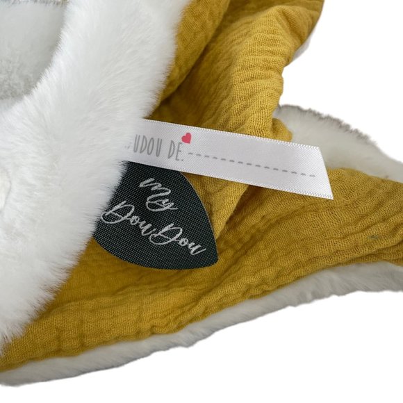 DouDou et Compagnie Paris Lion Petal Lovey Baby Security Blanket Flowers NWB - Picture 5 of 7